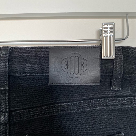 Maje black denim maxi skirt with a slit in the back - size 36 (S) - Picture 7 of 12